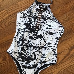 One piece bathing suit